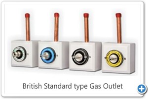 British Standard type Gas Outlet