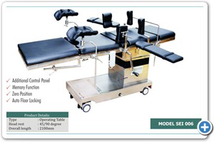 C ARM COPATIBLE FULLY ELECTRIC OT TABLE