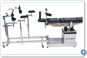 C-ARM COMPATIBLE OT TABLE (ELECTRIC) WITH ORTHPEDIC ATTACHMENTS