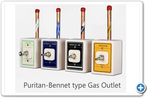 Puritan-Bennet type Gas Outlet